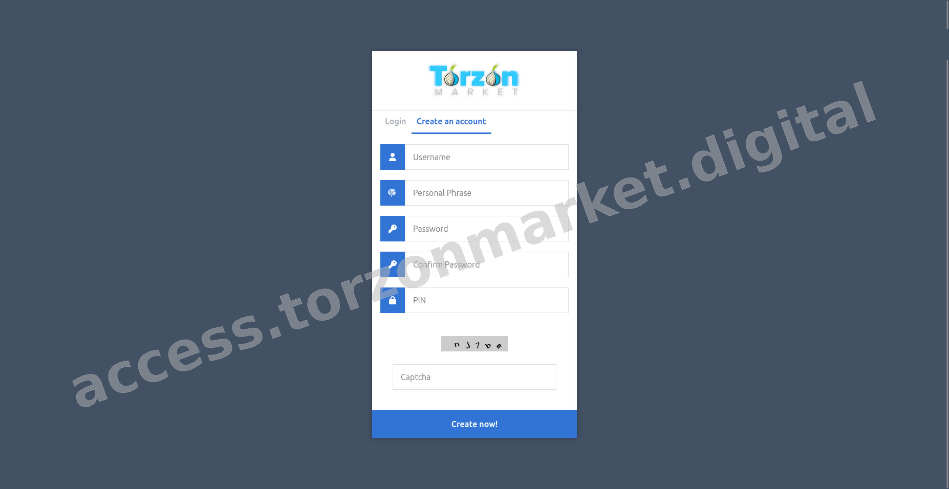 Account Registration Page
